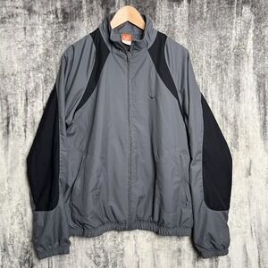 Vintage Windbreaker Nike The Athletic Dept Full Zip Men's Gray Jacket Size XL